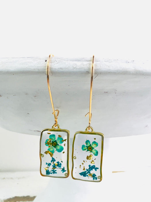 Cressida Earrings - Turquoise Flower ~ ALL JEWELLERY 3 FOR 2
