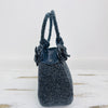 side view of beaded handbag