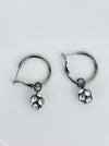 aerial view of earrings