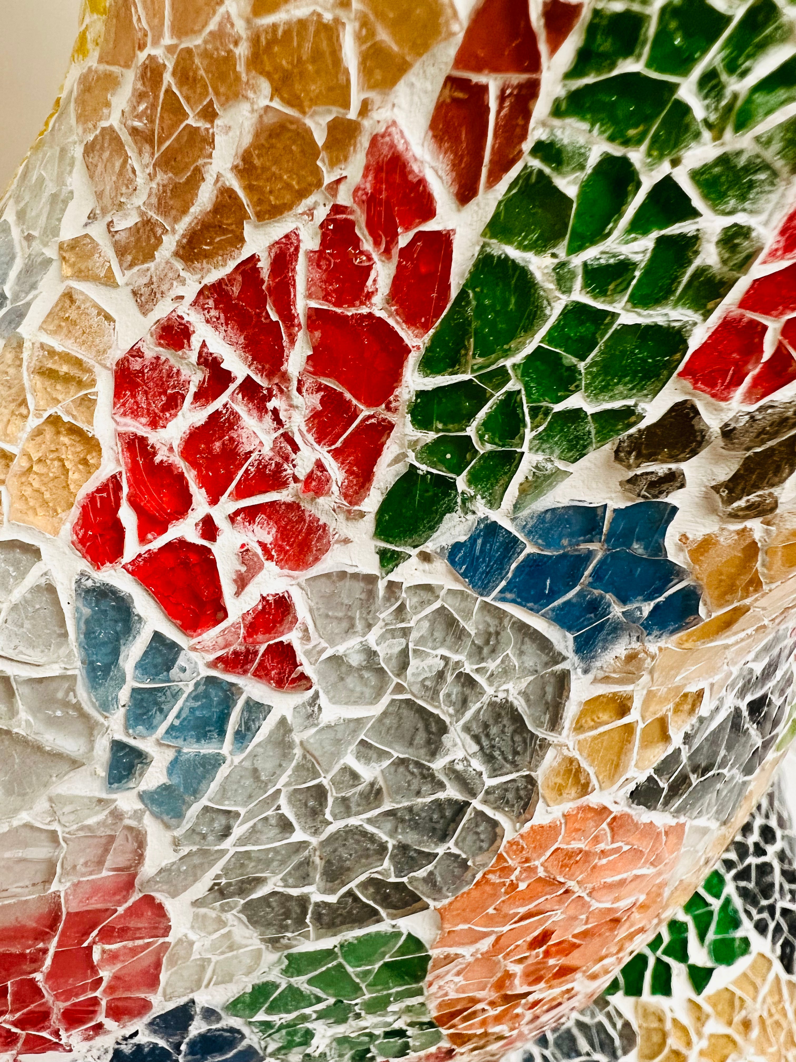 close up glass mosaic 