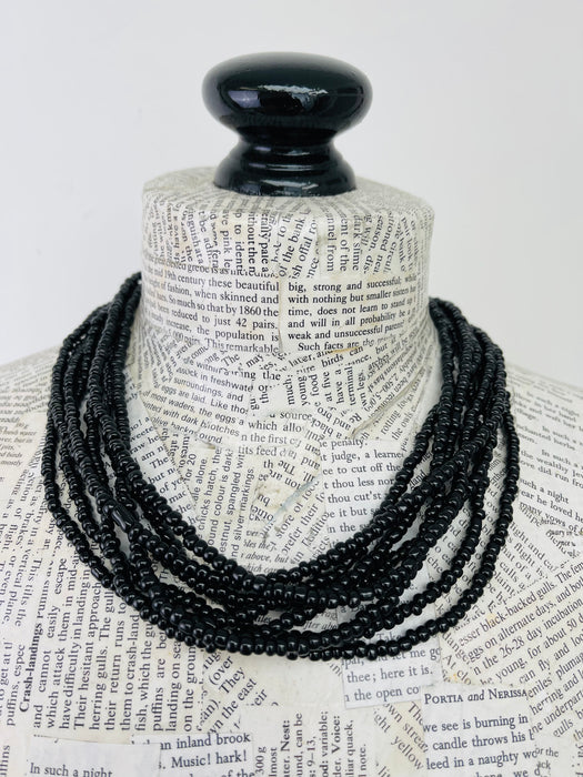 Alyssa Necklace - Black ~ ALL JEWELLERY 3 FOR 2