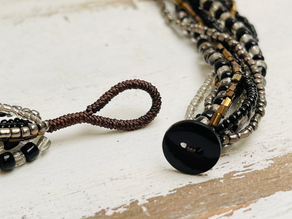 Cassia Necklace - Black ~ ALL JEWELLERY 3 FOR 2
