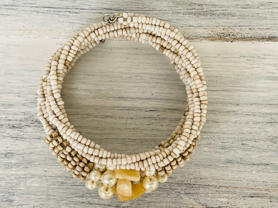 Zara Bracelet - Cream~ ALL JEWELLERY 3 FOR 2