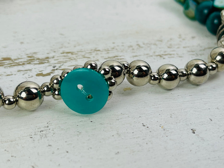 Solana Necklace - Green ~ ALL JEWELLERY 3 FOR 2