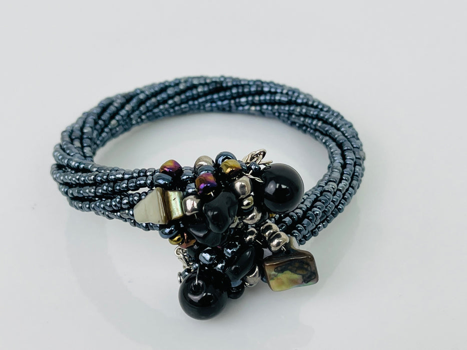 Twist Bracelet - Gunmetal ~ ALL JEWELLERY 3 FOR 2