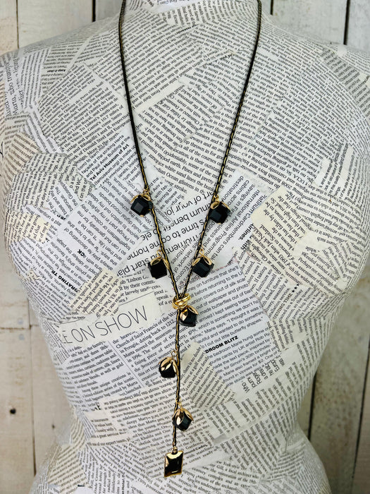 Medora Necklace - Black ~ ALL JEWELLERY 3 FOR 2
