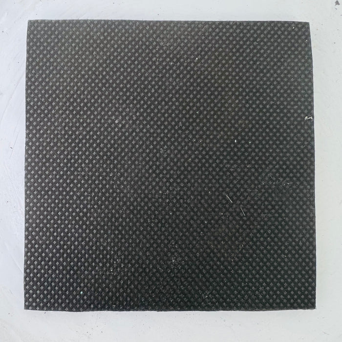 Single Shell Coaster  - Black Flower