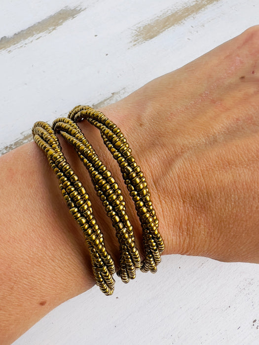 Lona Bracelet- Gold  Metallic~ ALL JEWELLERY 3 FOR 2