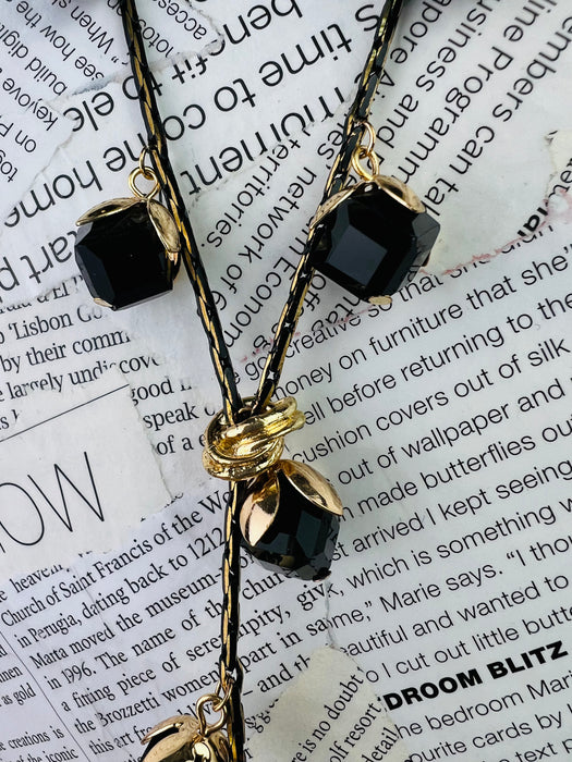 Medora Necklace - Black ~ ALL JEWELLERY 3 FOR 2
