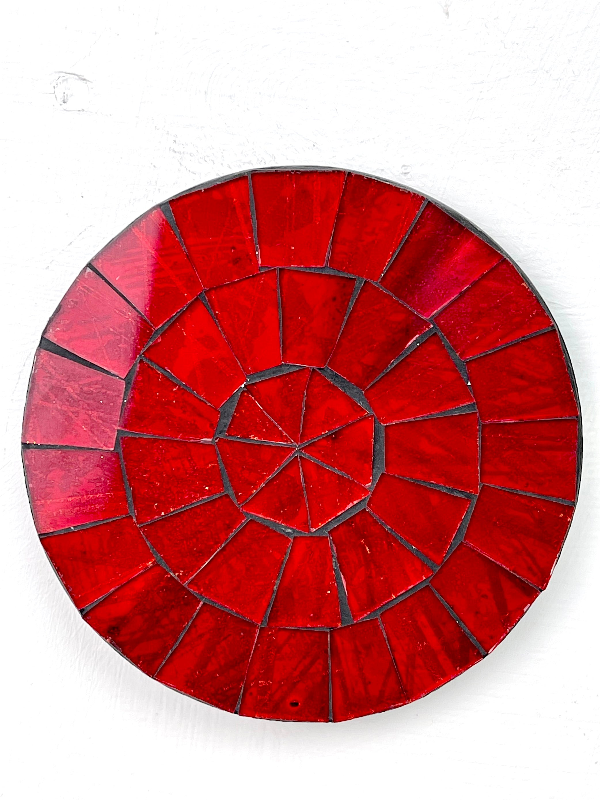aerial view of mosaic coaster made in bali