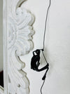 side view of climbing man