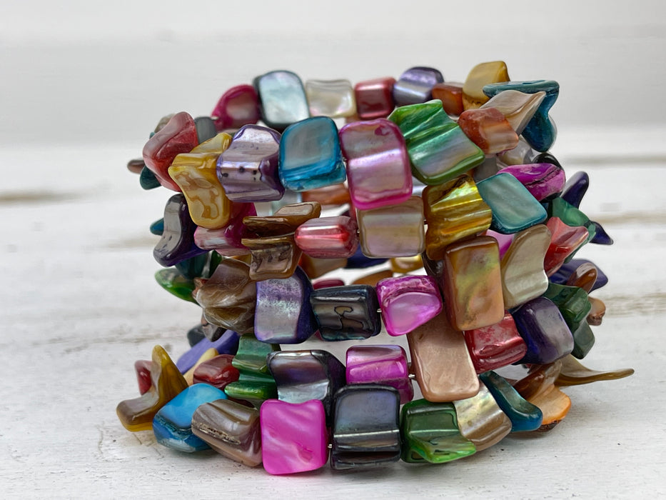 Abalone Bracelet -Multi ~ ALL JEWELLERY 3 FOR 2