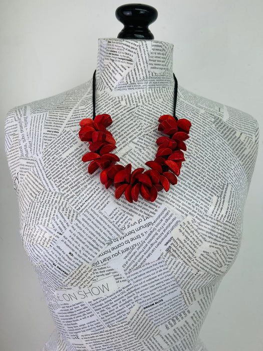 Tagua Necklace - Red