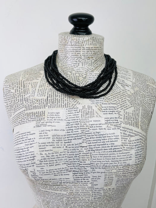 Alyssa Necklace - Black ~ ALL JEWELLERY 3 FOR 2