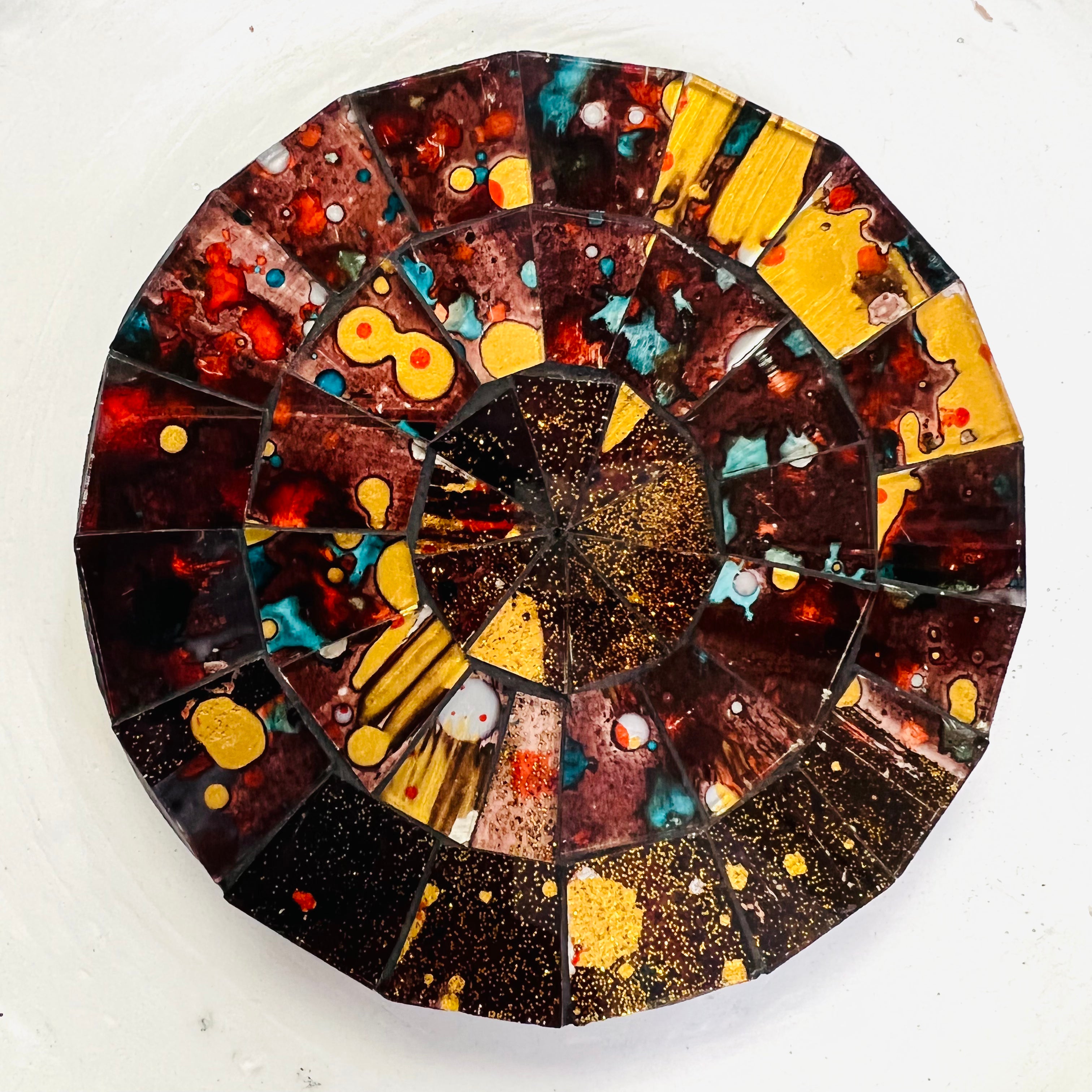 close up mosaic coaster