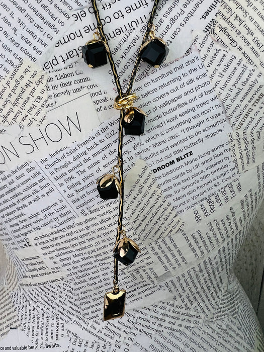 Medora Necklace - Black ~ ALL JEWELLERY 3 FOR 2