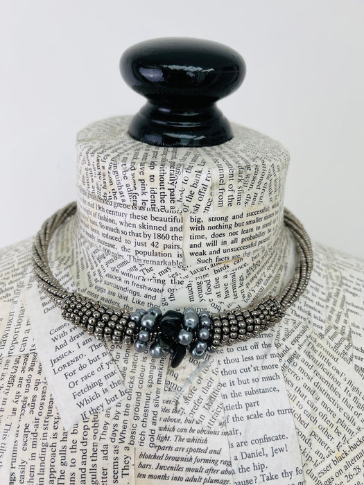 Zara Choker - Metallic Silver~ ALL JEWELLERY 3 FOR 2