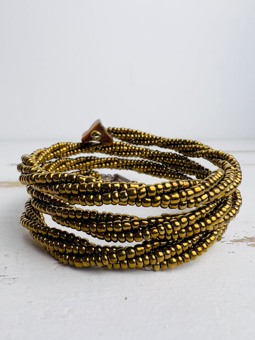 Lona Bracelet- Gold  Metallic