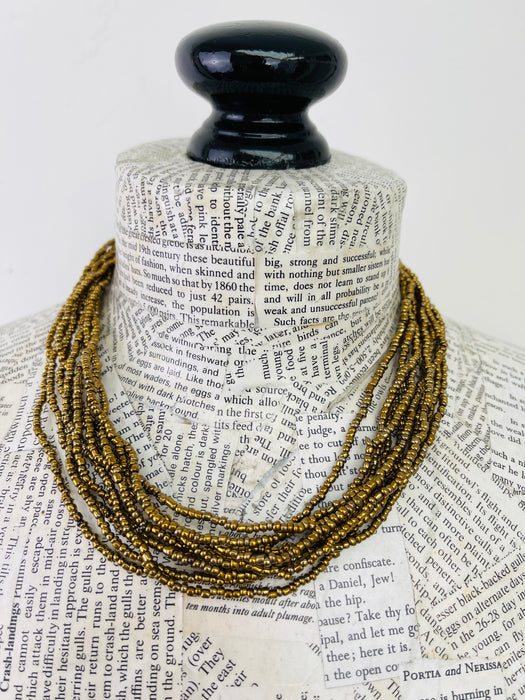 Florence Necklace - Gold Metallic ~ ALL JEWELLERY 3 FOR 2