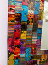 close up of mosaic glass