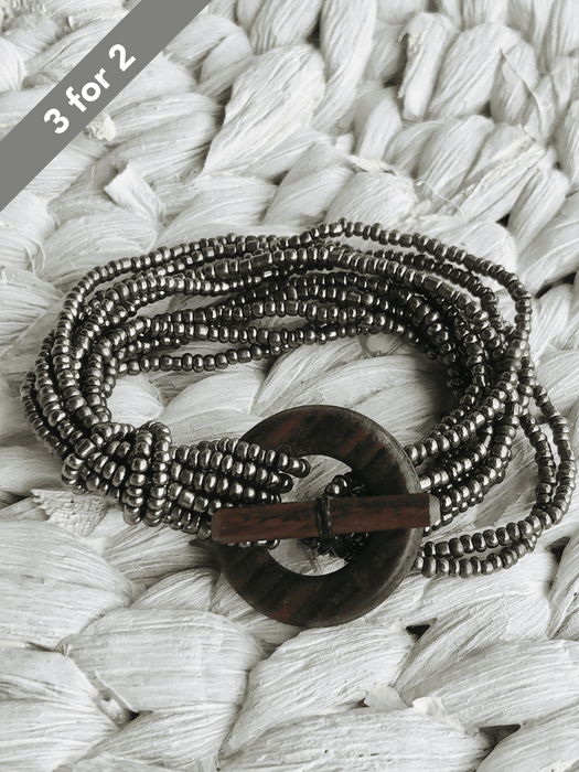 Florence Bracelet - Silver Metallic~ ALL JEWELLERY 3 FOR 2