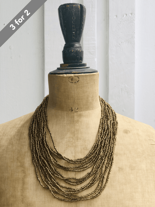 Odessa Necklace - Gold Metallic ~ ALL JEWELLERY 3 FOR 2