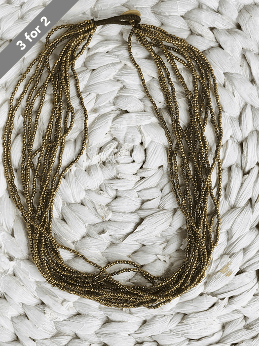 Sofiya Necklace - Gold Metallic