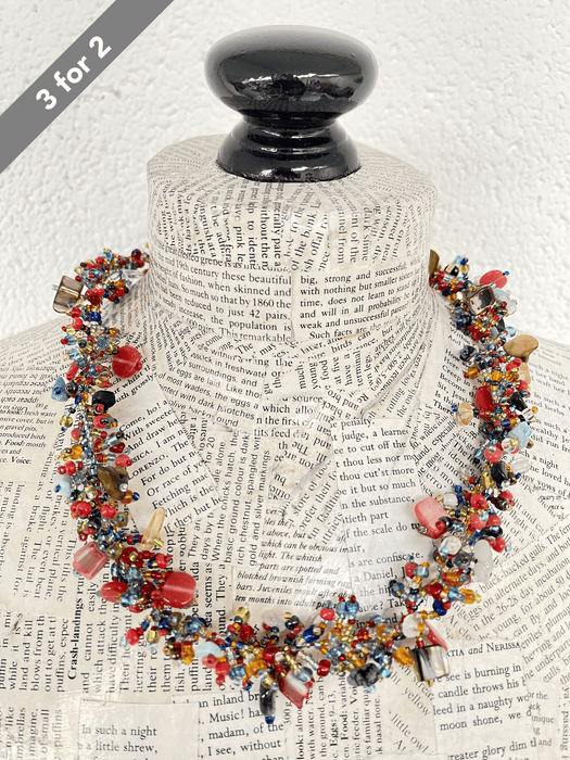 Juniper Necklace - Red ~ ALL JEWELLERY 3 FOR 2