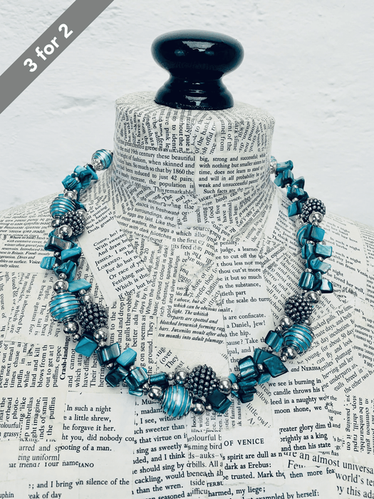 Mira Necklace - Turquoise ~ ALL JEWELLERY 3 FOR 2