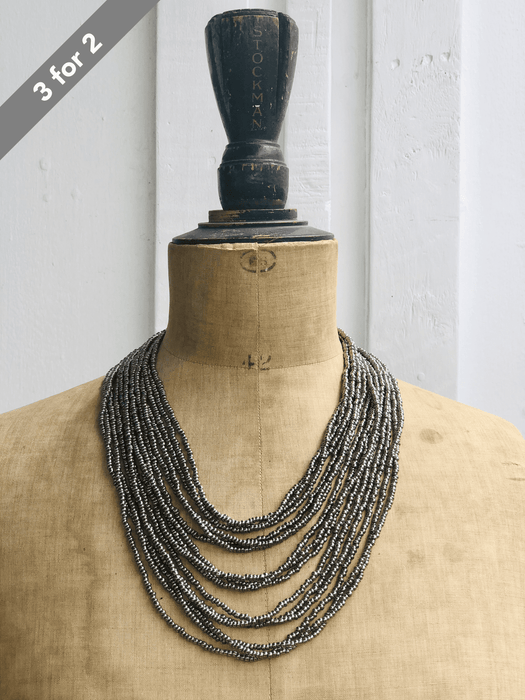 Odessa Necklace - Silver Metallic ~ ALL JEWELLERY 3 FOR 2