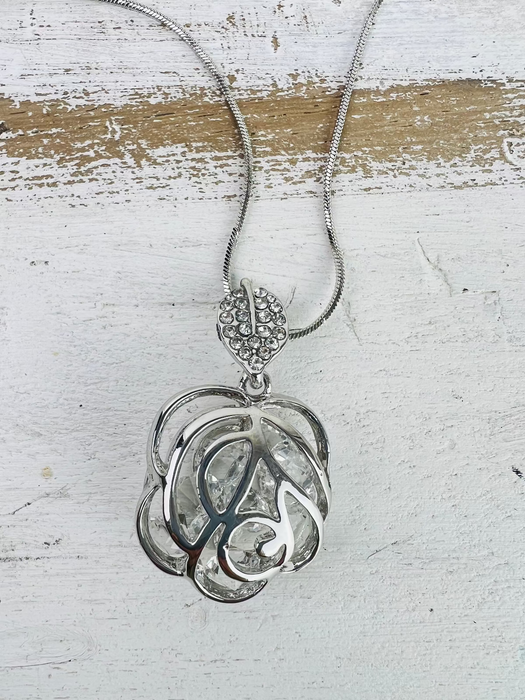 close up of necklace