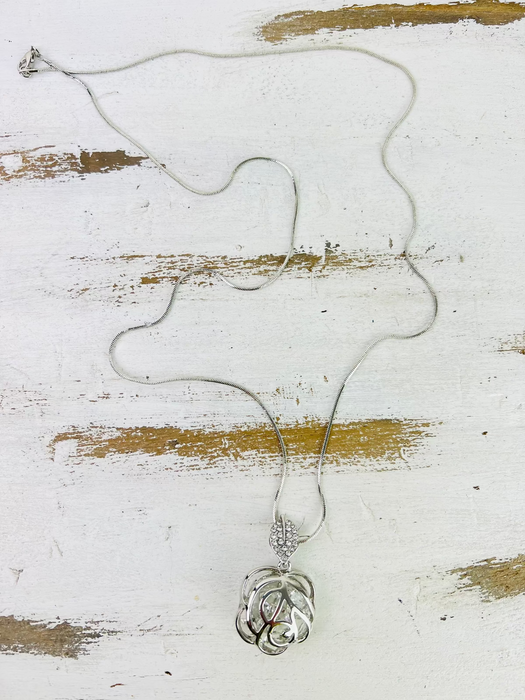 flat lay of necklace