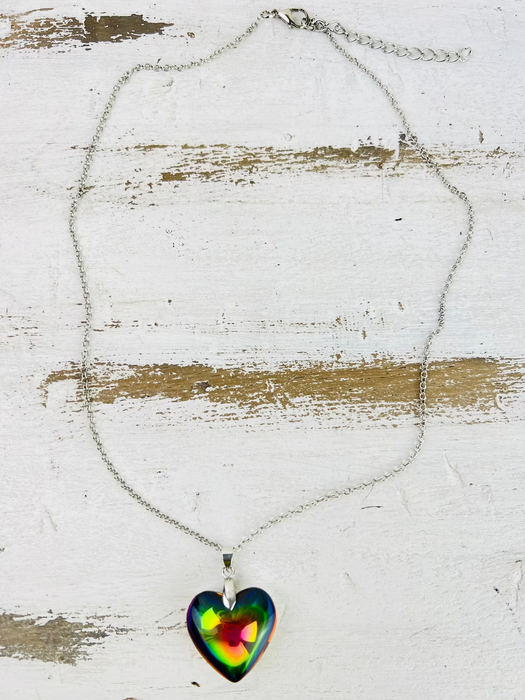flat lay of necklace