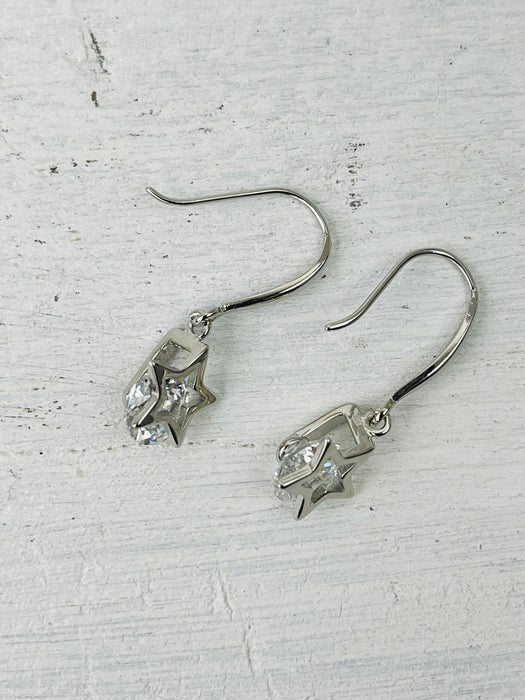 flat-lay of earrings