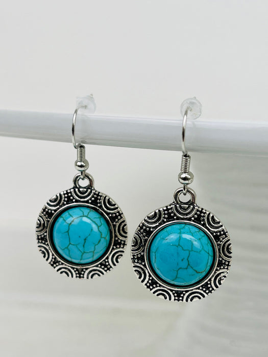 front view of earrings