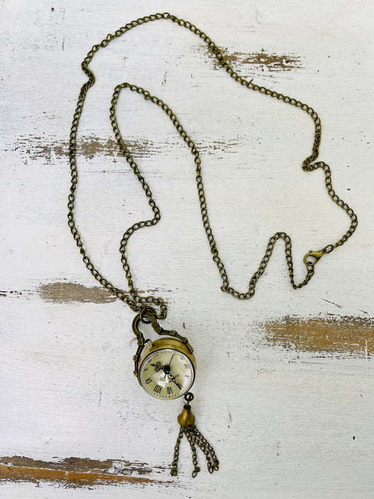 aerial view of watch necklace