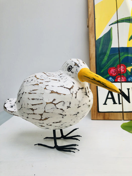 front view of wooden seagull